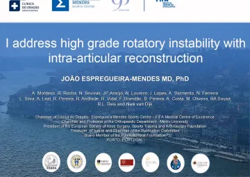 I address high grade rotatory instability with intra-articular reconstruction