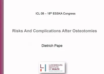 Risks and complications of OT around the knee