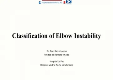 Classification of elbow instability