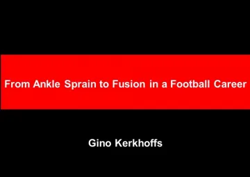 Ankle injury and osteoarthritis through a football career