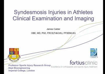 A diagnostic algorithm for acute ”high ankle sprain”: Imaging and physical findings - 10'