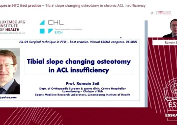 Tibial slope changing osteotomy in chronic ACL insufficiency