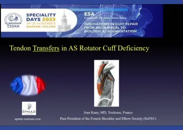 Tendon transfers in AS RC deficiency