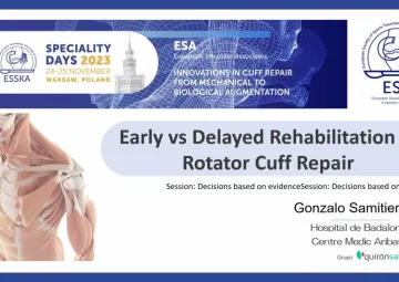 Early or delayed post operative rehabilitation - effect on outcomes